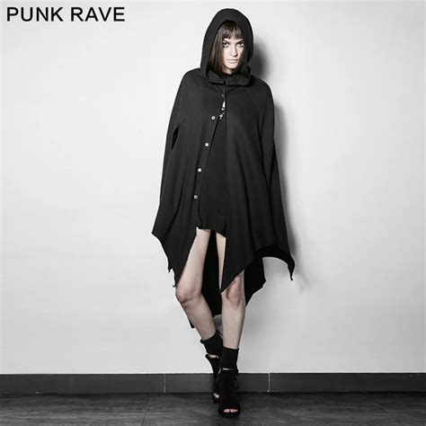 Punk Rave Gothic Style Dark Bats Tapered Conical Hat Cloak Py 201 In Trench From Womens