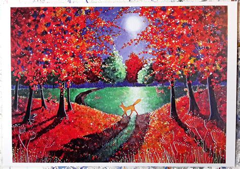 Large Print Enchanted Autumn Extremely High Quality Sinterescent Print