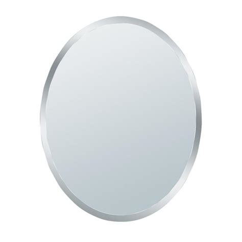 Bathroom mirrors vanity makeup more the home depot canada. Glacier Bay 31 in. x 21 in. Small Beveled Oval Mirror-1845 ...