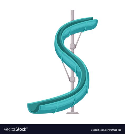 Water Slide Iconcartoon Icon Royalty Free Vector Image