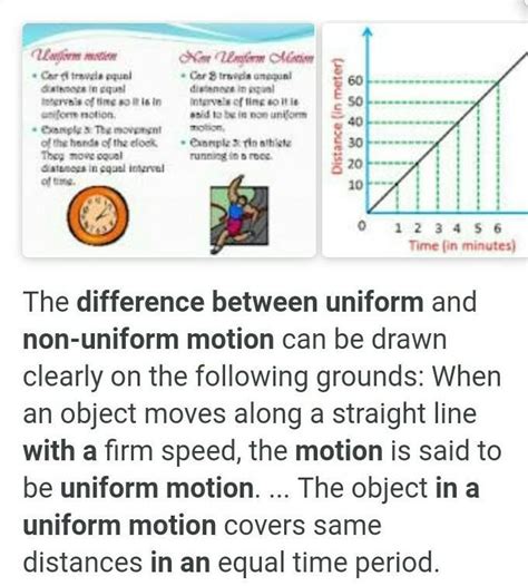 Distinguish Between Uniform Motion And Non Uniform Motion Is Uniformly