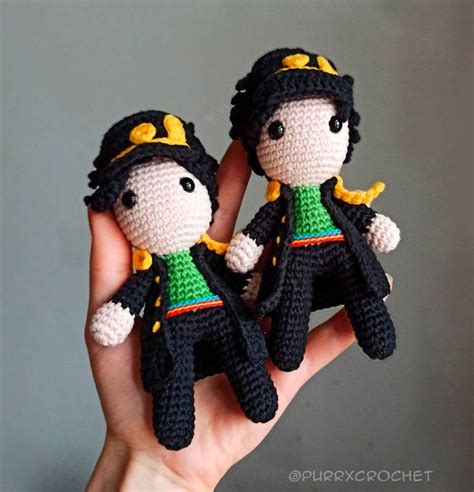 Crochet Jotaro Kujo Amigurumi Jjba Doll In 2022 Jotaro Kujo Dolls