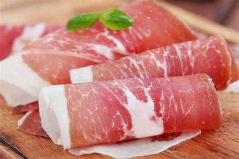 Sliced Prosciutto Stock Photo Image Of Appetizer Beef