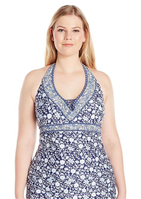 Jessica Simpson Women S Plus Size Patched Up Ditsy Floral Cross Back