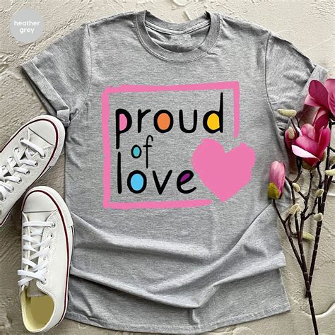 Lgbtq Support Shirts Lesbian Vneck Tshirts Proud T Shirt Etsy
