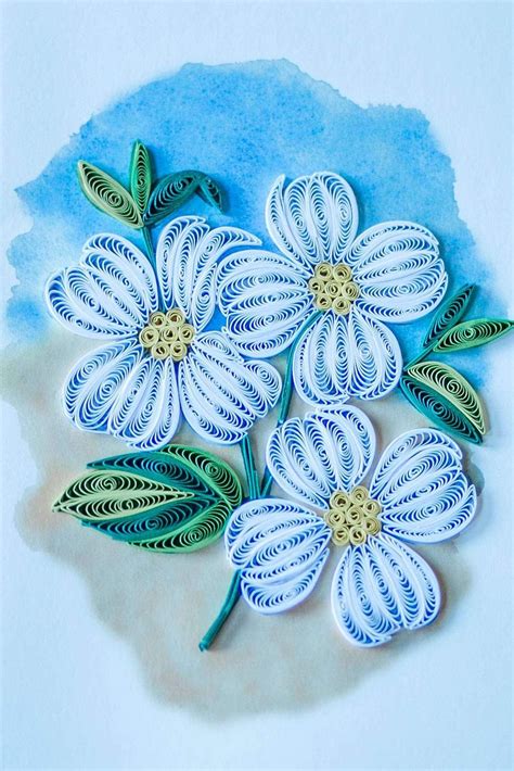 Dogwood Blossoms Paper Quilling Flowers Quilling Designs Quilling