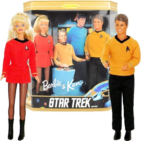 Barbie Collectibles Barbie Et Ken Star Trek Coffret Cadeau Amazon Fr Jeux Et Jouets