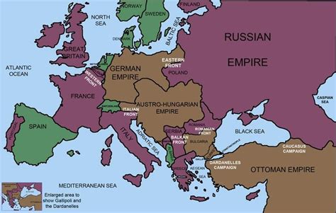 1918 Europe Map Ww1 Maps Map Of Europe In 1918 The Total Number Of