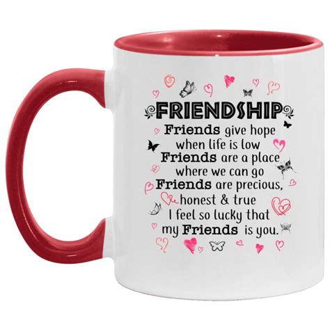 Friendship Mugs Friendship Accent Mugs Friends Give Hope Coffee
