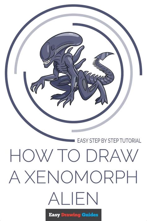 How To Draw A Xenomorph Alien Really Easy Drawing Tutorial Easy