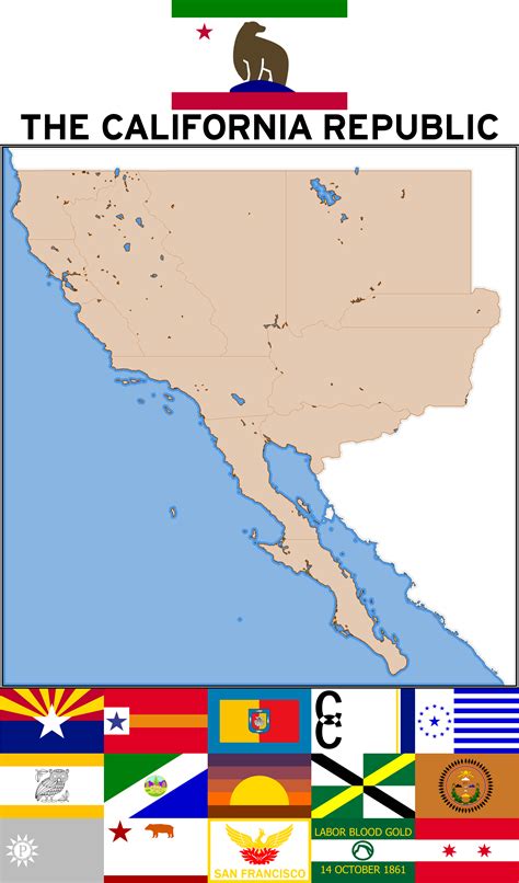 The California Republic In Timeline 31 With State Flags R