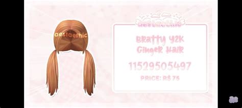 Pin By ️aesthetic Roblox Life ️ ️ On Roblox Ginger Hair Codes Ginger