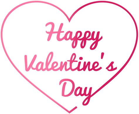 Happy valentine day typography with hearts free png. Transparent Happy Valentine's Day PNG Image | Gallery ...