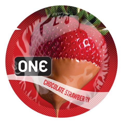 Замовити ароматизовані презервативи One Chocolate Strawberry