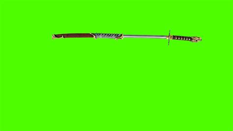 Samurai Sword Green Screen Animation Youtube