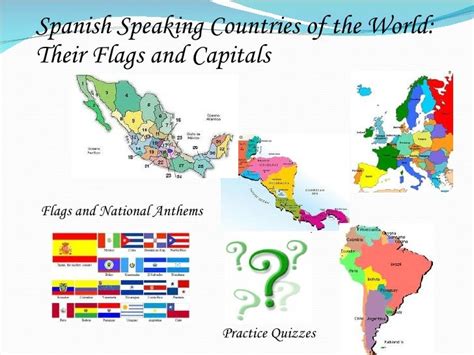 Spanish Speaking Countries Capitals Map