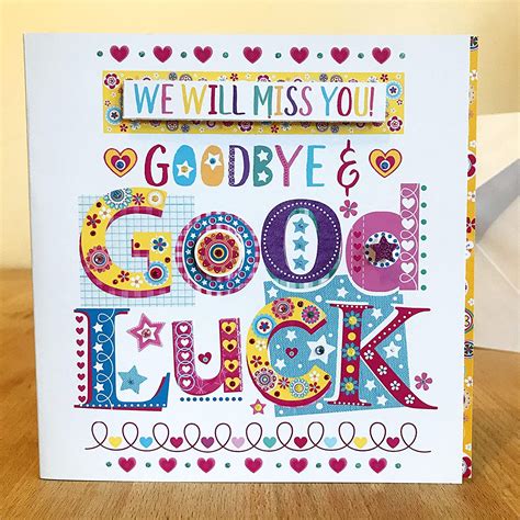 What are some funny farewell quotes? We Will Miss You! Goodbye & Good Luck card: Amazon.co.uk ...
