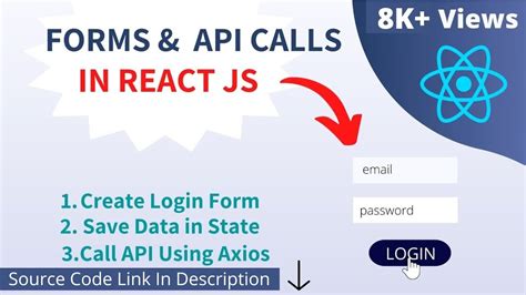 API Call In React JS Using Axios React Form Submit To API Login