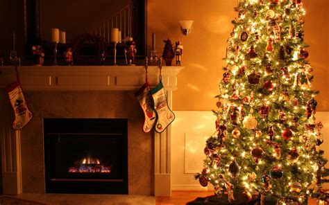 Christmas Fireplace Backgrounds Wallpaper Cave