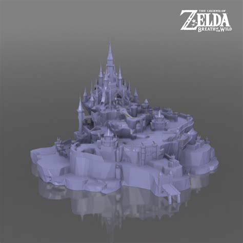 Stl File Hyrule Castle Grounds The Legend Of Zelda Breath Of The
