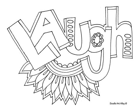 Remember, coloring in is fun and people learn best when they are relaxed. Word Coloring pages - DOODLE ART ALLEY