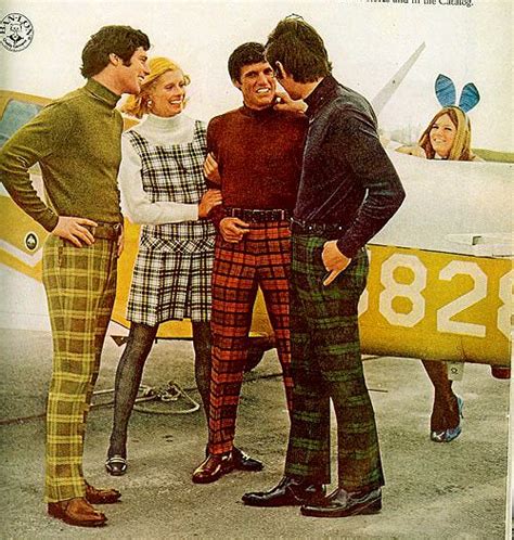 Plaid Late 60 S Early 70 S Vintage Mens Fashion 1960s Mens Fashion 60s Men