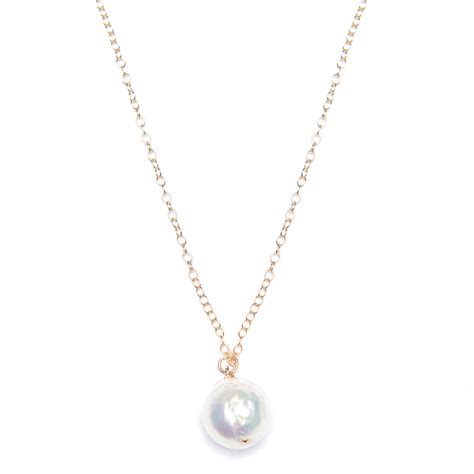 Baroque Pearl Necklace With Magnetic Closure 14k Gold Filled Aspen