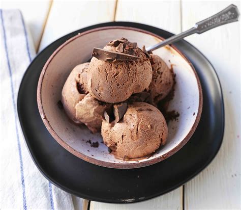 Homemade Chocolate Ice Cream Handcrafted Melted Chocolate Ice Cream Using High Quality