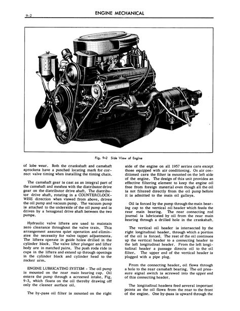 1957 Cadillac Shop Manual Engine Mechanical Page 2 Of 32