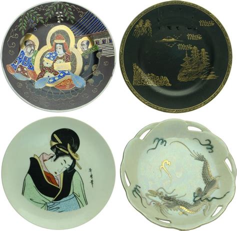 Auction 28 Preview 285 Japanese Ceramic Decorative Plates Decorative Plates Japanese