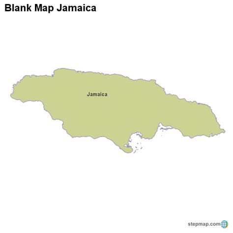 Stepmap Blank Map Jamaica Landkarte Für Jamaica