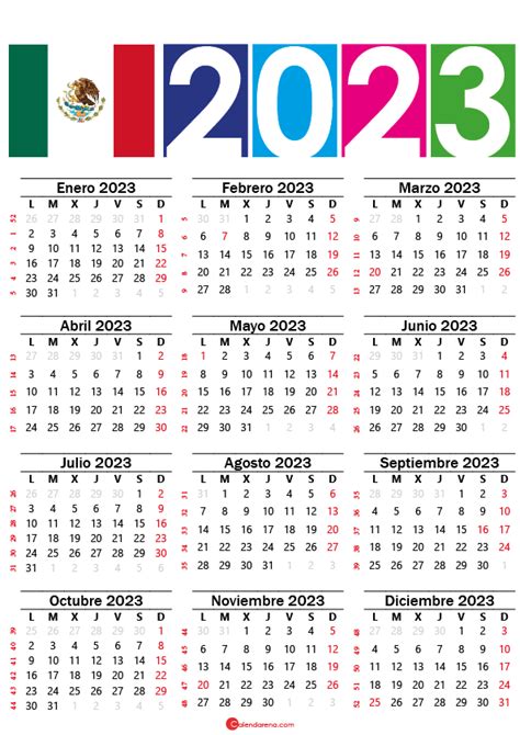 Calendario Dias Festivos Mexico