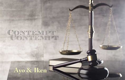 According to the contempt of courts act, 1971, contempt of court can either be civil contempt or criminal contempt. Motion for Contempt & Enforcement in Florida - Ayo and Iken