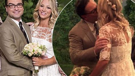 Real Life Exes Johnny Galecki And Kaley Cuoco Get Married On Big Bang