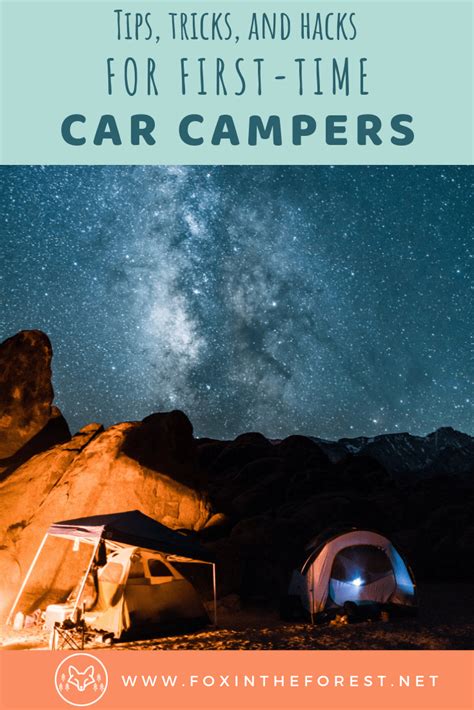 Tips And Tricks For First Time Car Campers Car Camping And Tent