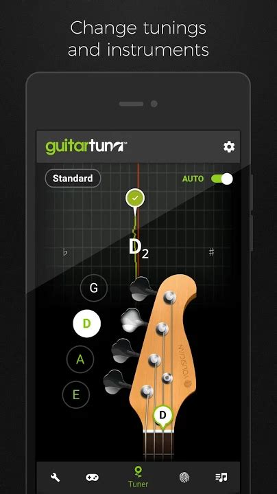 There is also the option to switch to a variety of different tunings, including dadgad, drop d chromatic guitar tuner offers a cool, vaguely rusty looking interface that is easy enough to read. Guitar Tuner Free - GuitarTuna APK for Android - Download