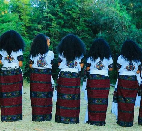 Wollo Amhara Traditional Dress Amhara Ethiopia People African