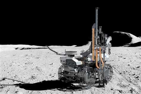 Space Robot For Lunar Exploration And Mining Moon Resources Autonomous