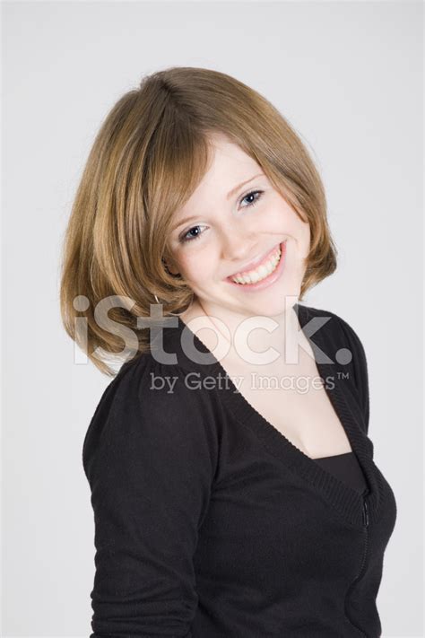 Portrait Of A Beautiful Smiling Teen Girl Stock Photo Royalty Free