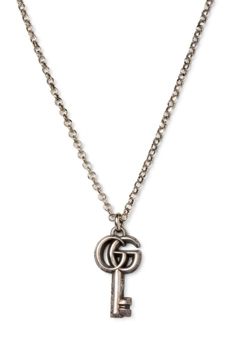 Gucci Gg Marmont Key Pendant Necklace Rent Gucci Jewelry For 40month