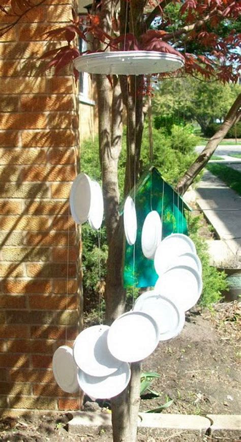 Tin Can Lids Wind Chime Get The Directions Diy Wind Chimes Wind