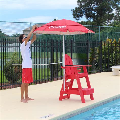 This Solarlyte™ Lifeguard Print Umbrella Is Perfect For Lifeguards
