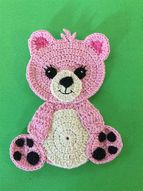 Teddy Bear Appliqué By Kerri Brown Crochet Teddy Bear Crochet Teddy