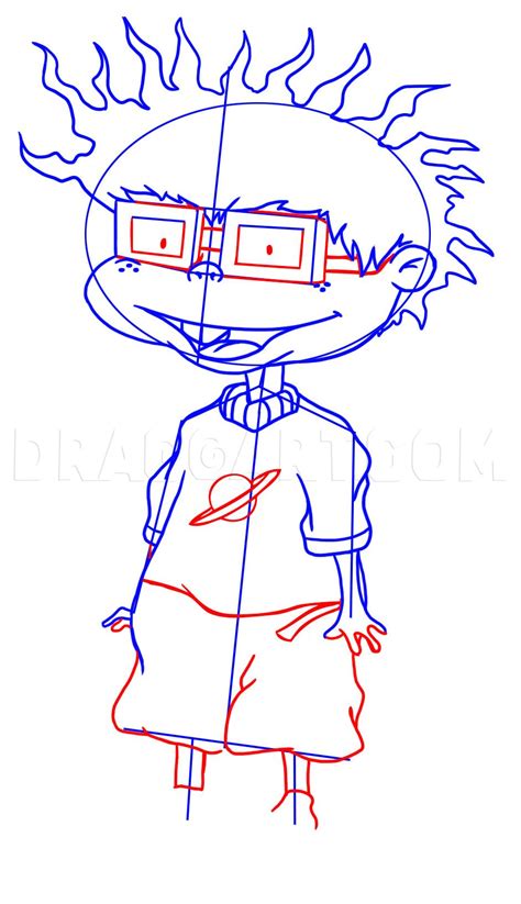 How To Draw Chuckie Finster Step By Step Drawing Guide By Dawn