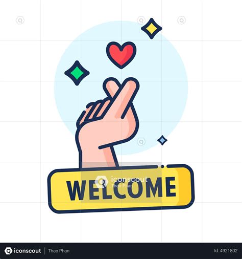Welcome Heart Shooting Hand Animated Illustration Download In Json