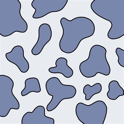 Download Blue And White Aesthetic Cow Print Wallpaper