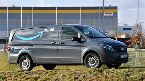Mercedes Benz Electric Vans Are Delivering Goods For Amazon In Munich