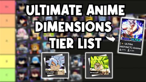 Updated The Ultimate Anime Dimensions Tier List Roku Ultra