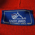 Saint James France Red Cardigan Sweater Wool Knit Yacht Wear Ladies US ...