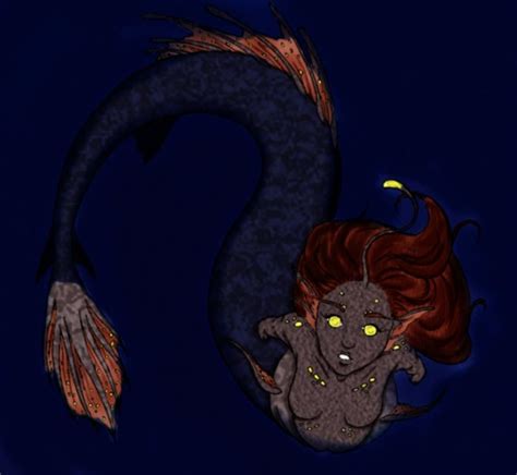 Izzy The Angler Fish Mermaid In Mermaid Art Angler Fish